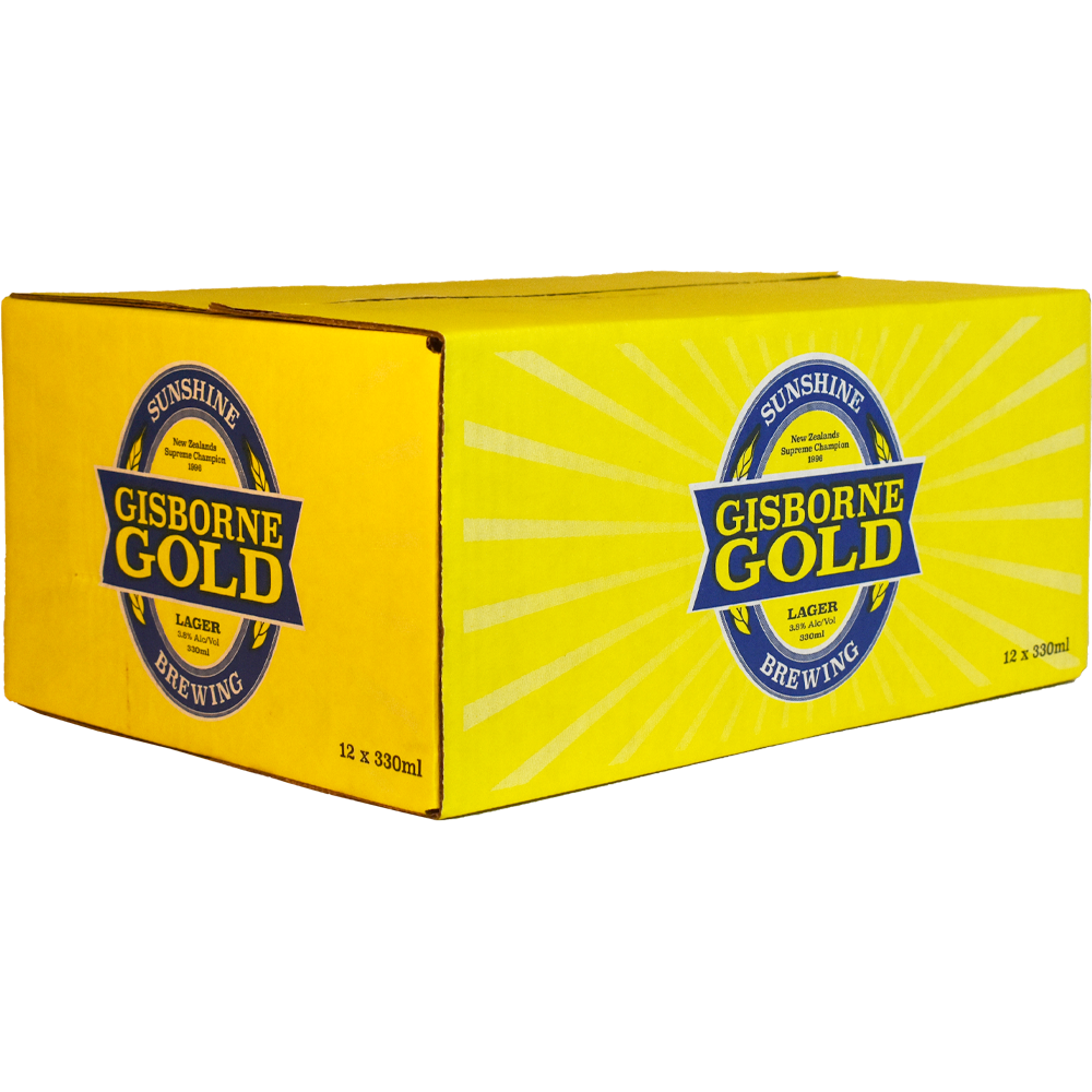 Sunshine Gisborne Gold Lager 12 Pack